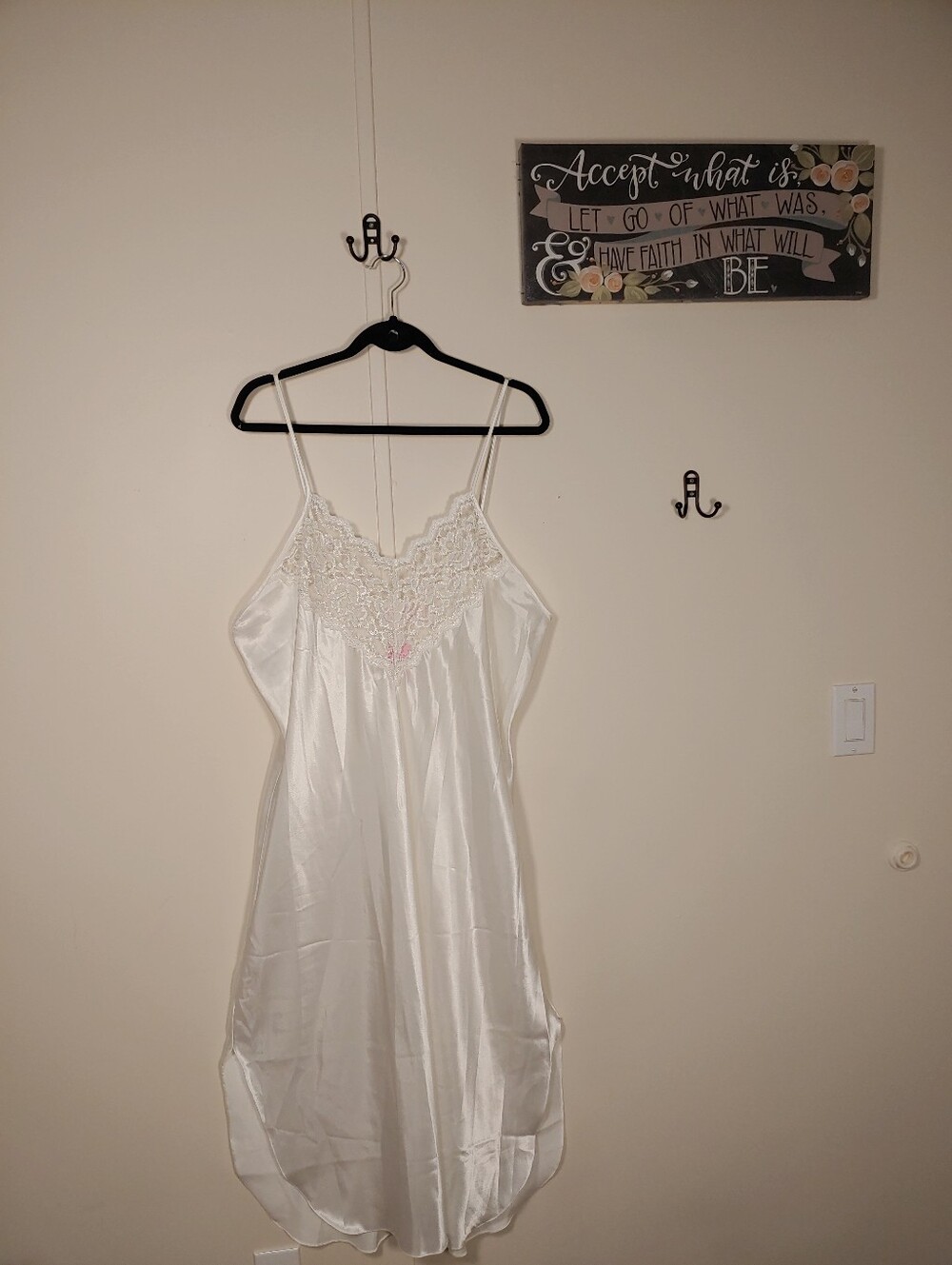 Like New Sexy Just For Women 2X White Stunning Lingerie gown